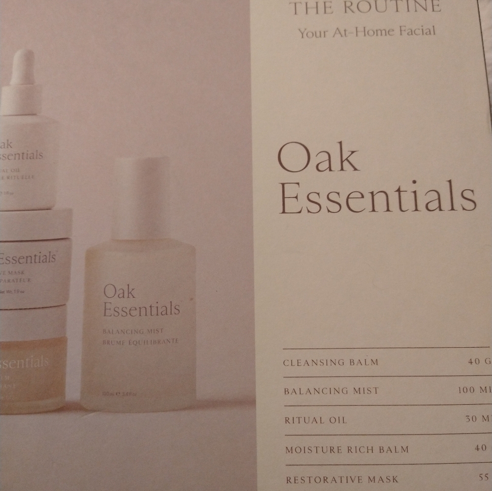 Oak Essentials The Routine Your at Home    Facial Amazing Product of '26 New!